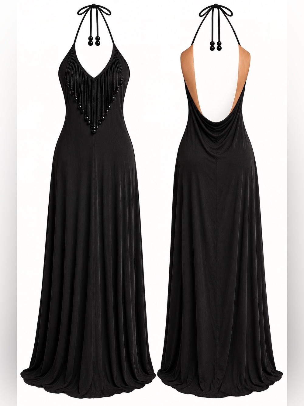 POL Fringe Maxi Dress NWOT